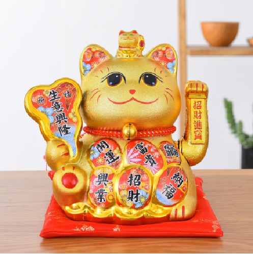 1128、1423二个尺寸生意兴隆聚宝猫饭店酒店家庭公司摆设