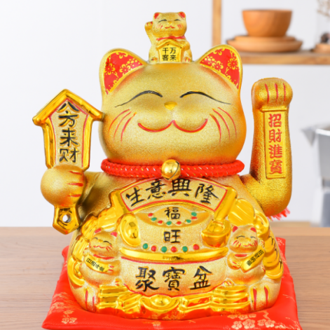 0822、1131、1420、1508四个尺寸八方来财令牌猫饭店酒店家庭公司摆设