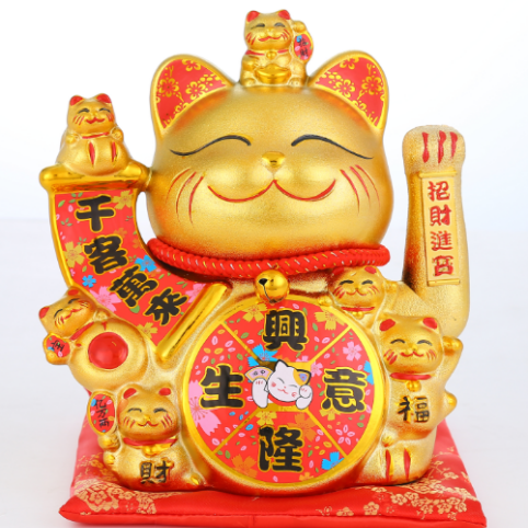 1123、1418生意兴隆吉猫  饭店酒店家庭公司摆设