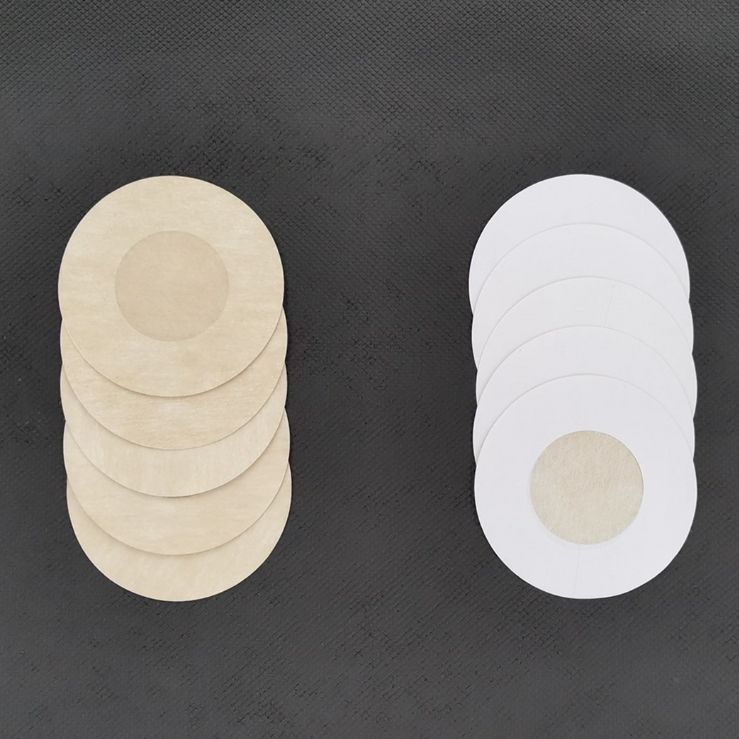 Non-woven fabric tinted fabric anti-glare and anti-protrusion chest patch