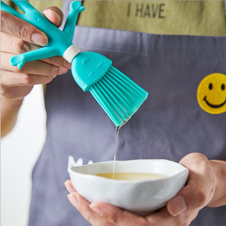 Silicone heat resistant barbecue baking household electric baking pan pancake food sauce small brush