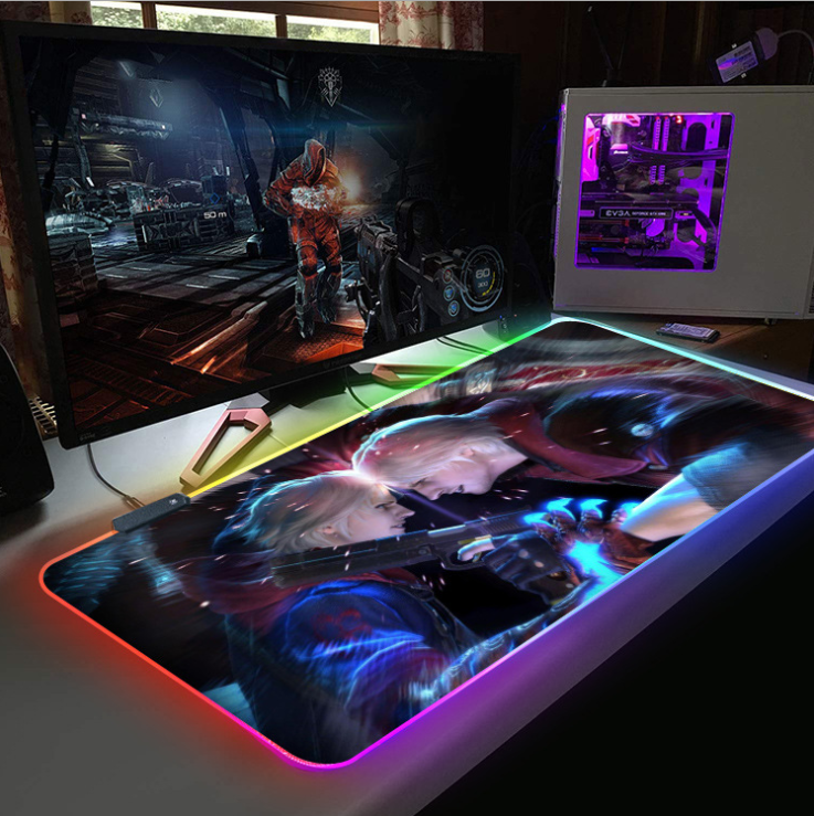 Anime personalized illuminated mouse pad detail image 2