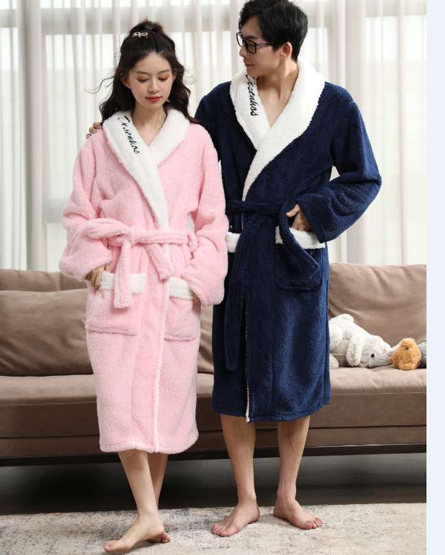 Bathrobes, home wear, 280gsm super soft and warm pajamas, high-end quality in stock at life Store Mall Application Scenario