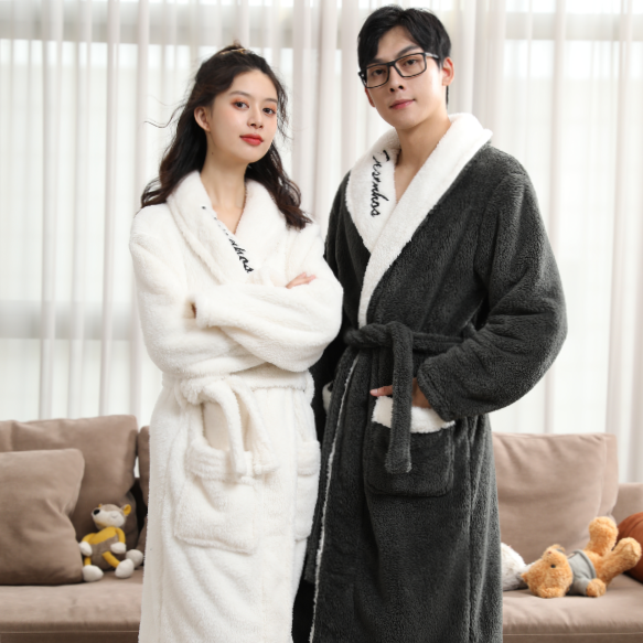 Bathrobes, home wear, 280gsm super soft and warm pajamas, high-end quality in stock at life Store Mall