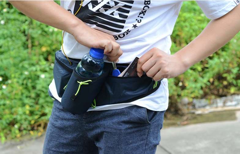 Multi-functional travel mobile phone waist bag, running sports water bottle waist bag pic 19