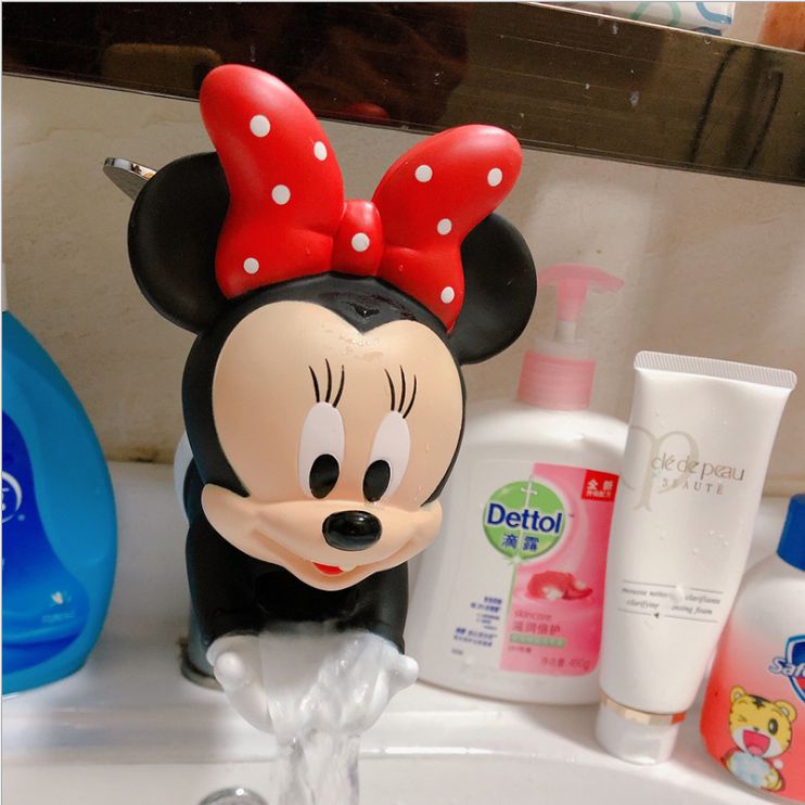 Children's faucet extender anti-splash filter