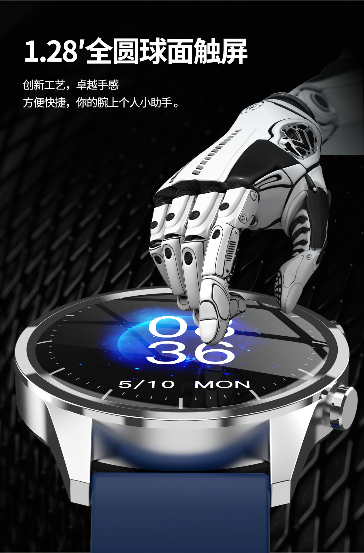 F35智能手环 跨境专供礼品运动计步消息心率血压血氧蓝牙手环详情图2