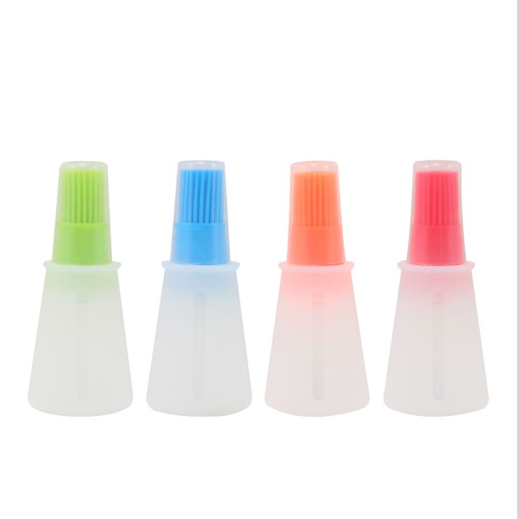 Silicone oil bottle brush