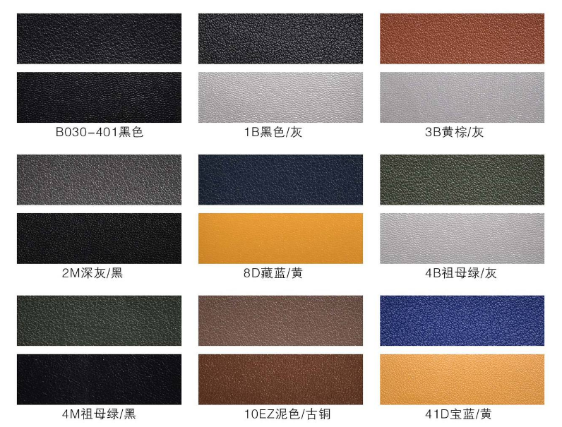 现货供应1.9mm餐桌垫皮革leather细纹纳帕纹pvc双面革 鞋材沙发眼镜盒皮详情图1