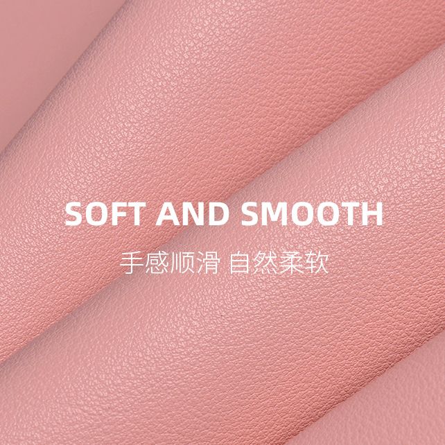 现货供应1.9mm餐桌垫皮革leather细纹纳帕纹pvc双面革 鞋材沙发眼镜盒皮产品图