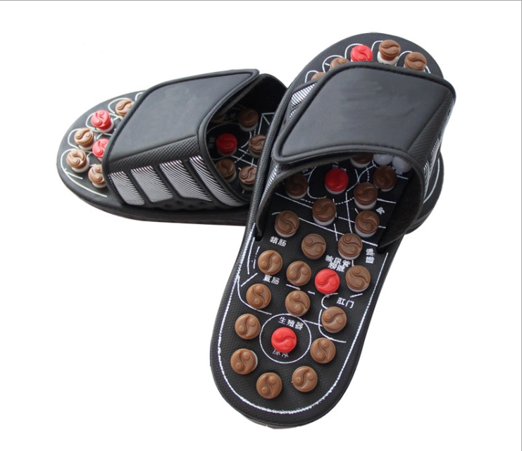 Round bead spined rotating massage slippers detail image 3