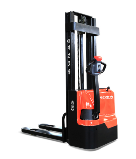 步行式堆高车  全电动堆高车 电动堆垛车白底实物图