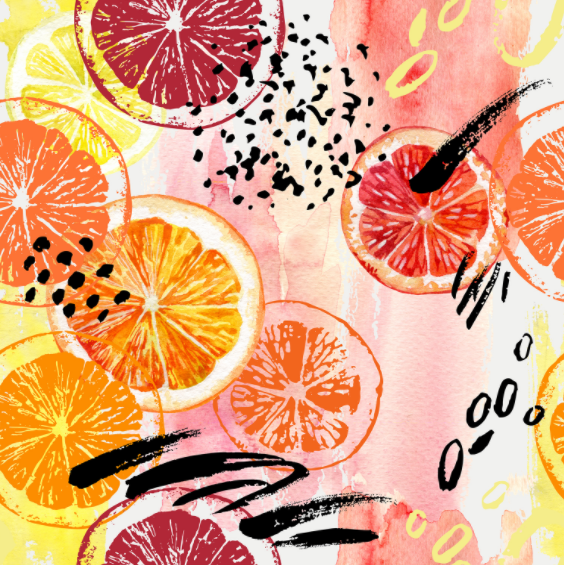 银丝布复合 柠檬系列 数码印花 一米起印，箱包等面料详情图2