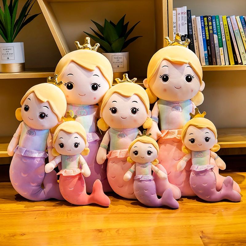 Cute plush toy doll sleeping pillow doll girl birthday gift mermaid love love