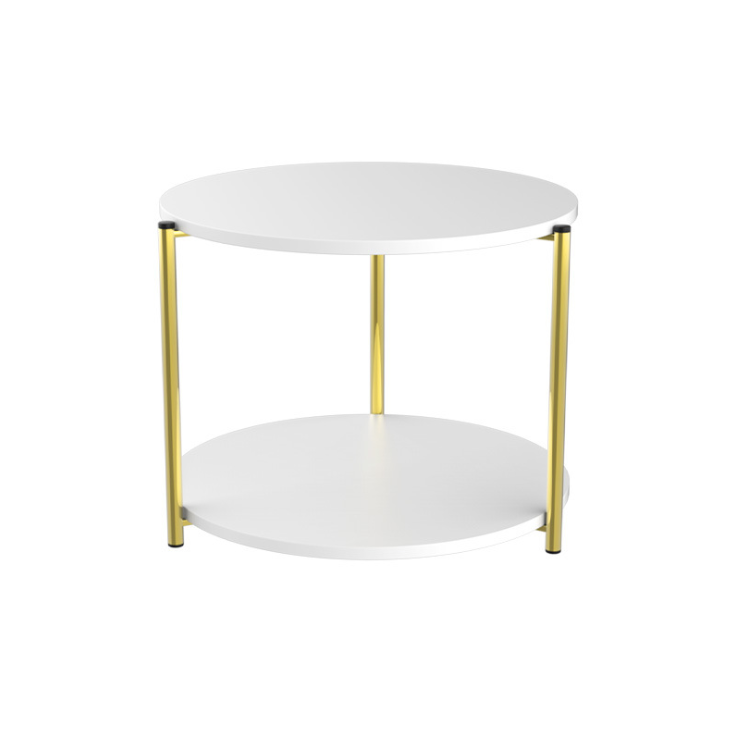 Modern white marble coffee table detail image 1