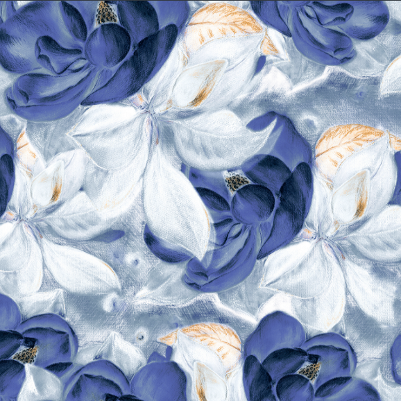 290 Twill composite Digital Printing Painted Flower Series, large stock, high, medium and low grade leather fabric factory direct sales, hot-selling new style detail image 5