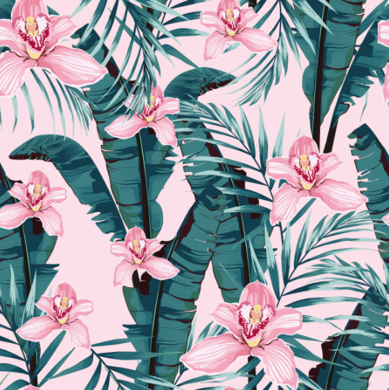290 Twill Composite Digital printed Tropical Plant Series, large stock of high, medium and low-end leather fabrics, factory direct sales, hot-selling new styles detail image 5