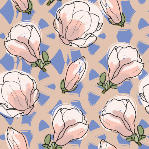 290 Twill composite digital printed colored Flower Series, large stock, high, medium and low grade leather fabric factory direct sales, hot-selling new style detail image 6
