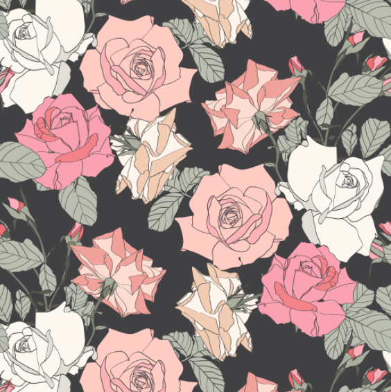 290 Twill composite digital printed colored Flower Series, large stock, high, medium and low grade leather fabric factory direct sales, hot-selling new style detail image 2