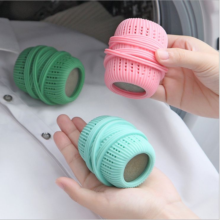 New anti-tangle and anti-wrap laundry balls
