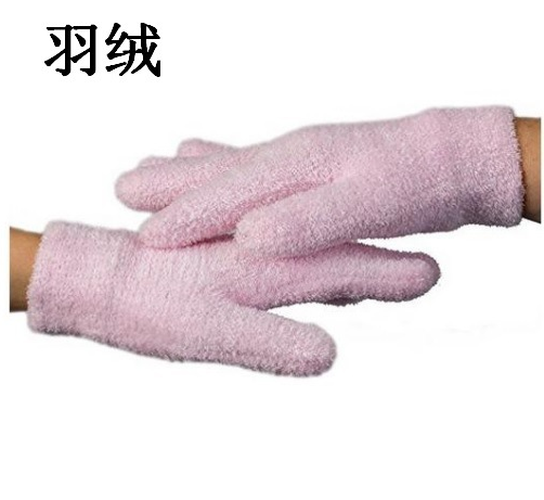 Down gel gloves detail image 2