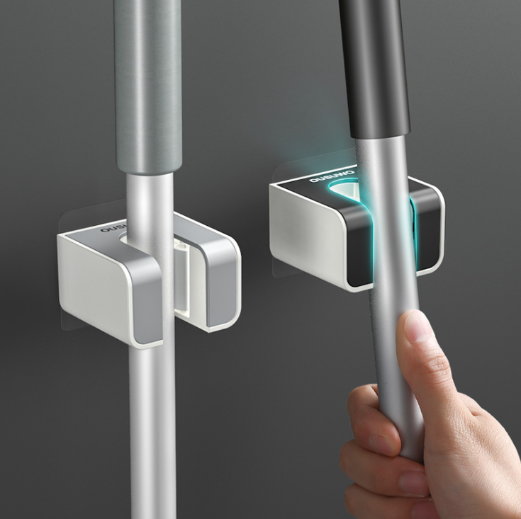 Hole-free and traceless mop rack storage detail image 1