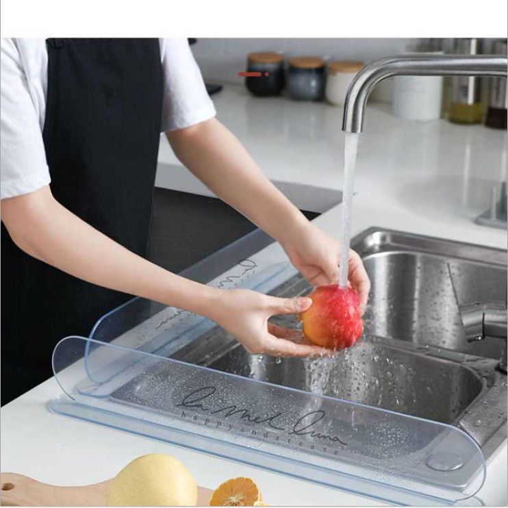 Kitchen water household creative pool countertop anti-splash water barrier transparent baffle