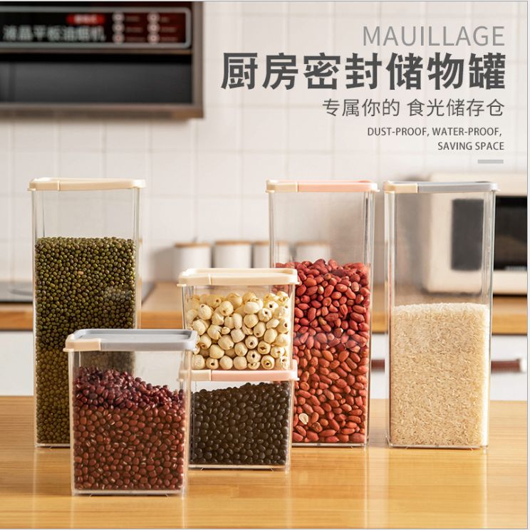 Sealed jars for grains and cereals