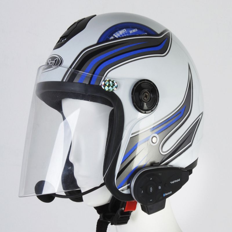 Bluetooth Walkie-talkie V5 full-duplex 5-person simultaneous wireless Bluetooth walkie-talkie Motorcycle helmet Bluetooth walkie-talkie V5