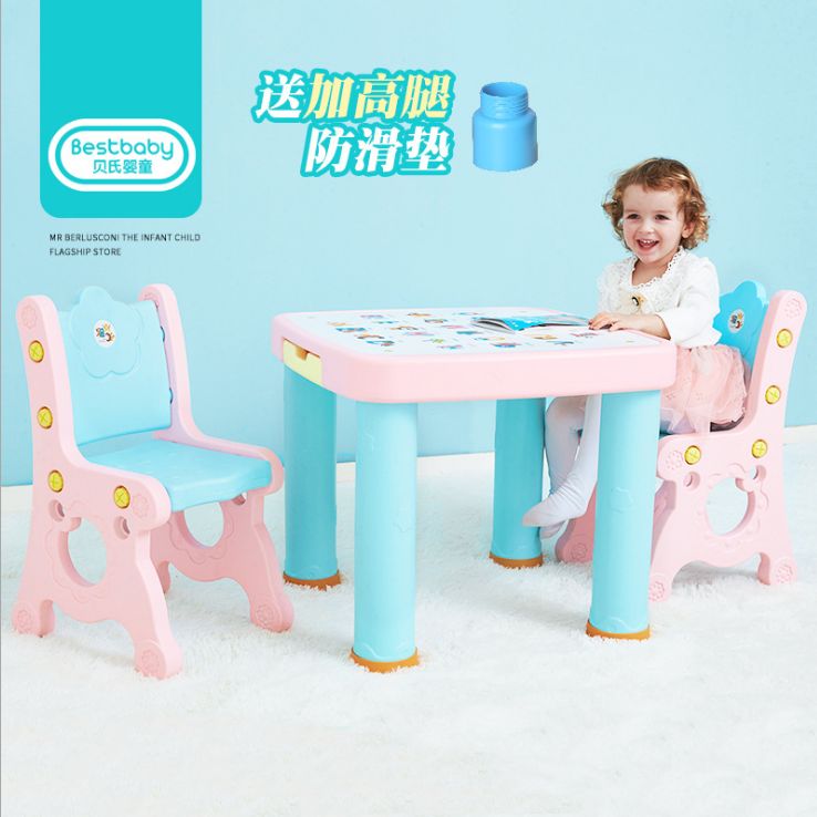 A variety of tables and chairs for children