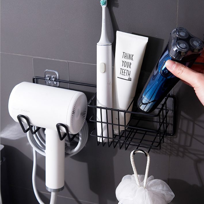 Creative metal hair dryer holder