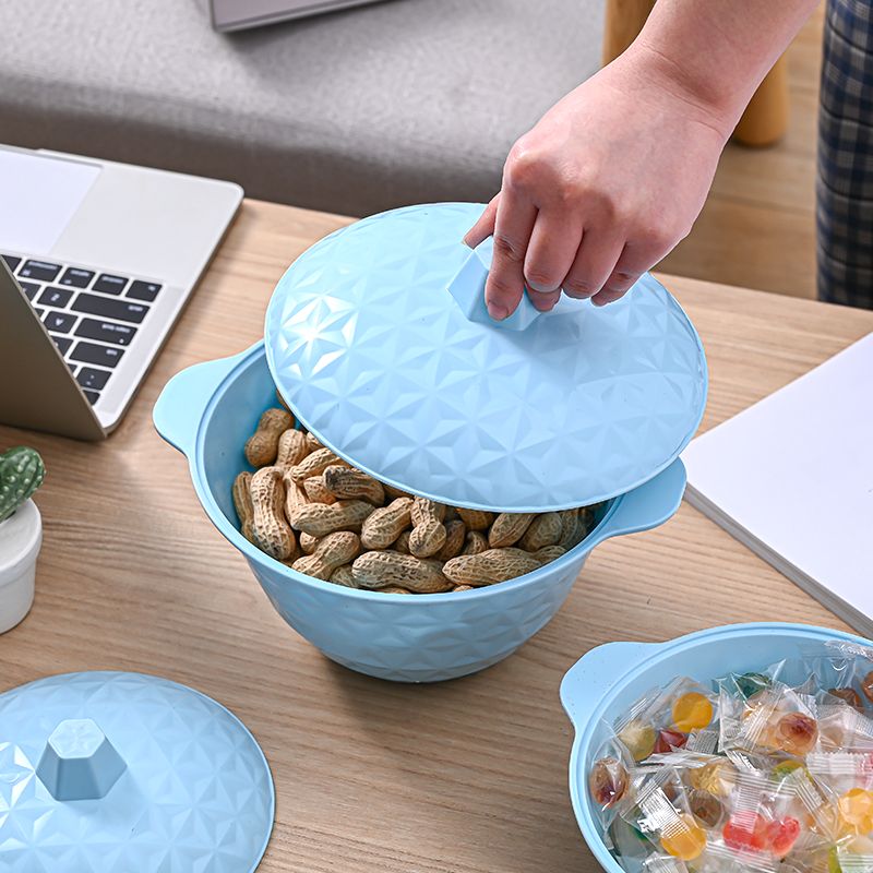 The new round retro candy cup, candy box, flower-shaped fruit plate, food storage with lid, snack storage jar, and covered bowl 061 series. This series comes in 4 sizes, and this connection is the largest Specification drawing