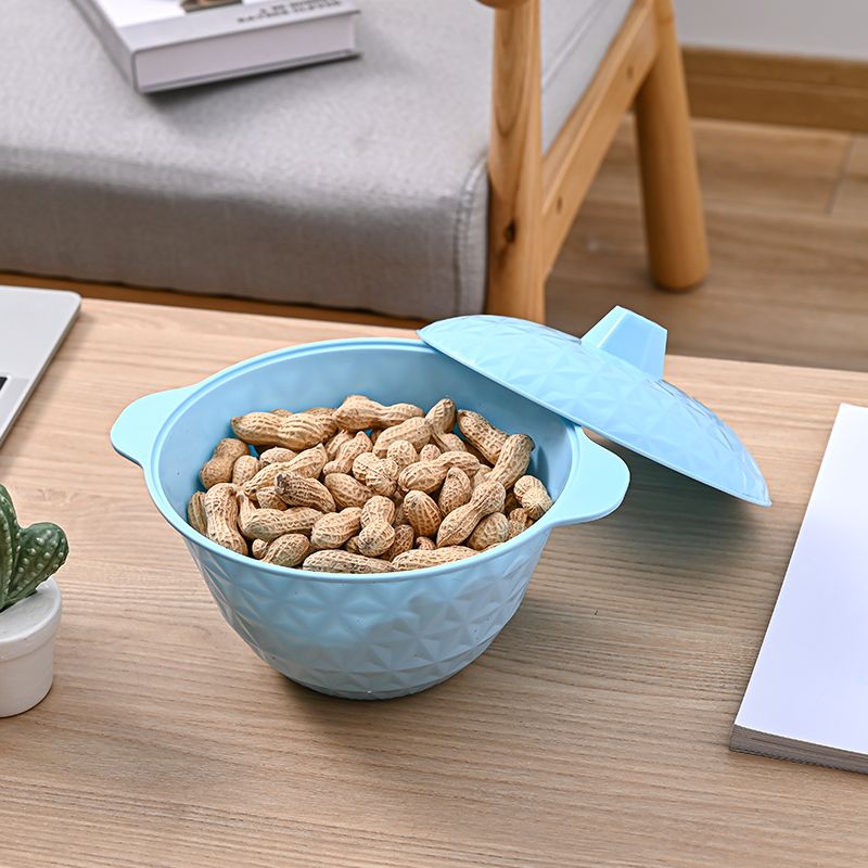 The new round retro candy cup, candy box, flower-shaped fruit plate, food storage with lid, snack storage jar, and covered bowl 061 series. This series comes in 4 sizes, and this connection is the largest Application Scenario