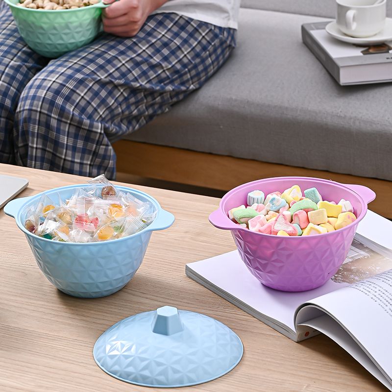 The new round retro candy cup, candy box, flower-shaped fruit plate, food storage with lid, snack storage jar, and covered bowl 061 series. This series comes in 4 sizes, and this connection is the largest details Picture