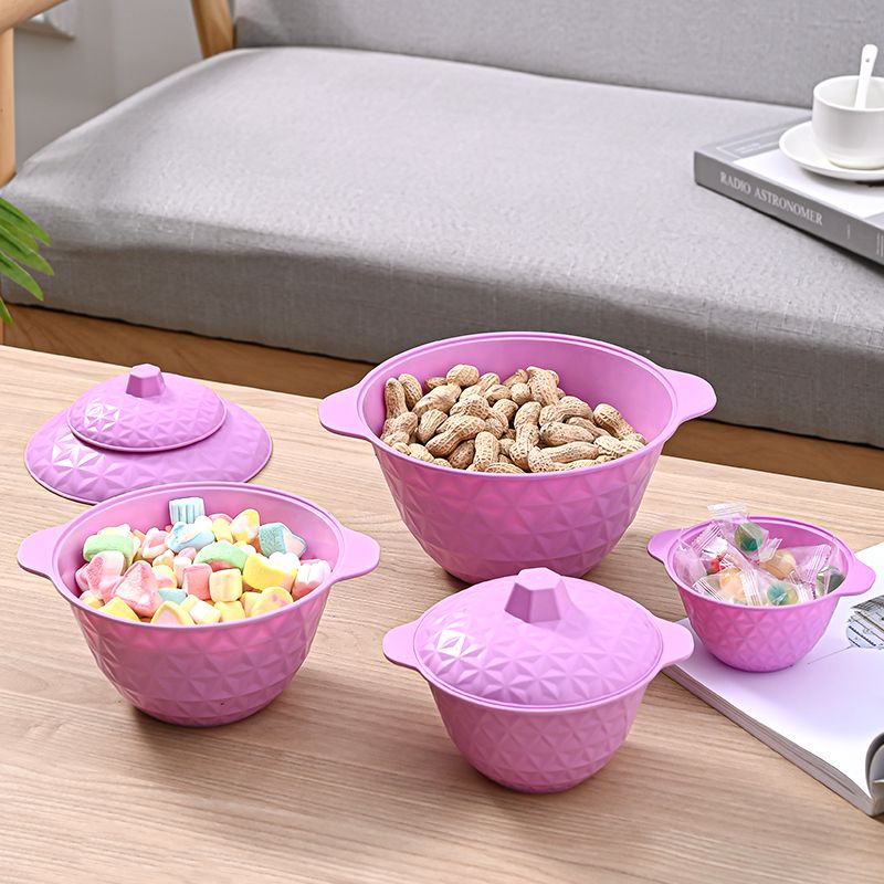 The new round retro candy cup, candy box, flower-shaped fruit plate, food storage with lid, snack storage jar, and covered bowl 061 series. This series comes in 4 sizes, and this connection is the largest full figure