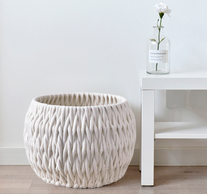 手工编织 脏衣篮 简约衣物收纳筐 复古收纳桶  民宿洗衣篮  环保材质 工厂直销详情7