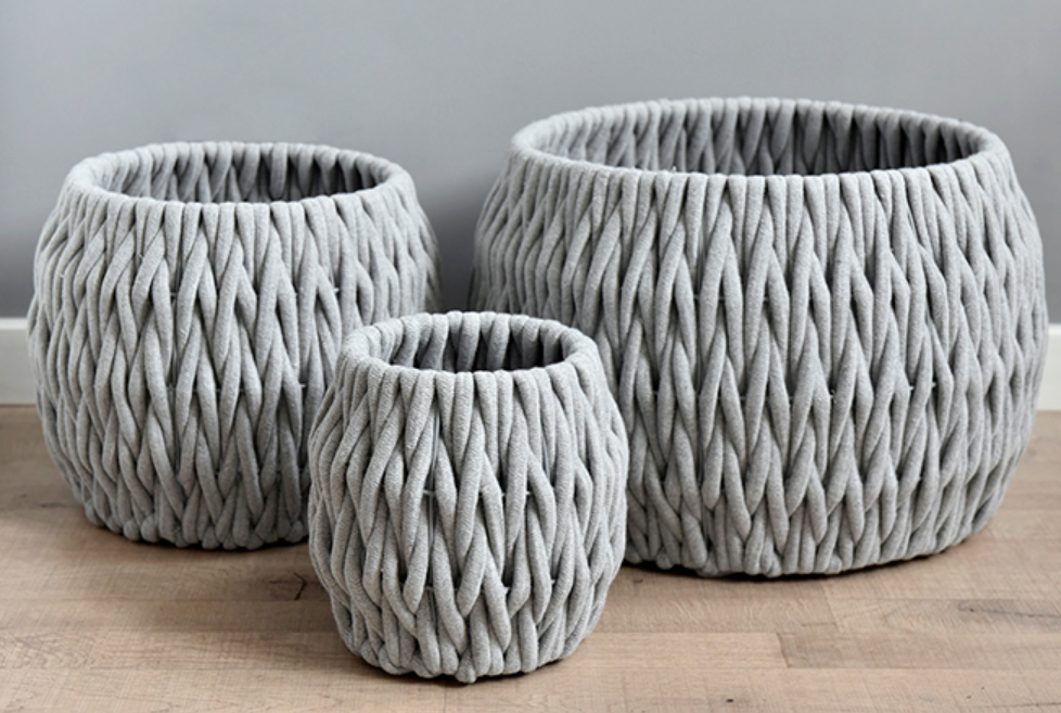 手工编织 脏衣篮 简约衣物收纳筐 复古收纳桶  民宿洗衣篮  环保材质 工厂直销详情1