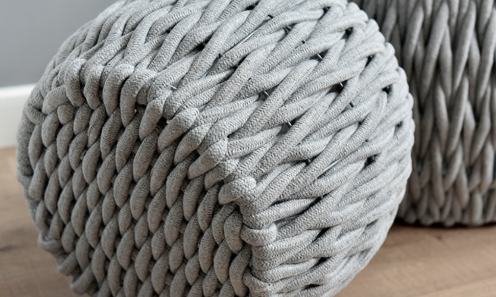 手工编织 脏衣篮 简约衣物收纳筐 复古收纳桶  民宿洗衣篮  环保材质 工厂直销详情10