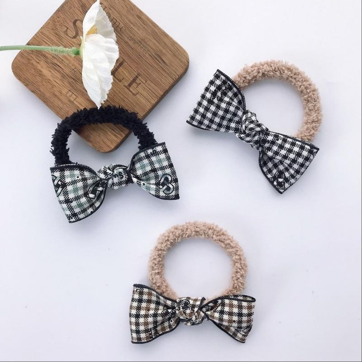 女孩发饰 少女头饰 皮筋 耳朵可爱蝴蝶结皮筋 爆款皮筋 发饰  蝴蝶结 头绳