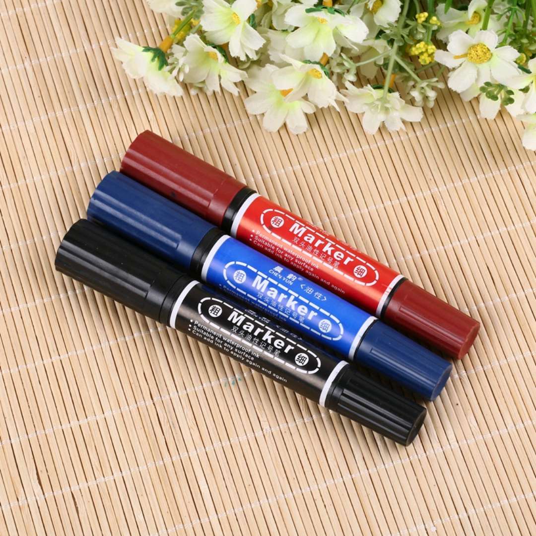 Marker Double-Headed Marker Round Tip Marker Knife Tip Marker School Supplies Office Supplies Item Picture