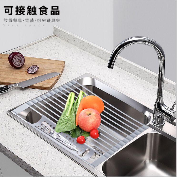 Stainless steel folding shelving
