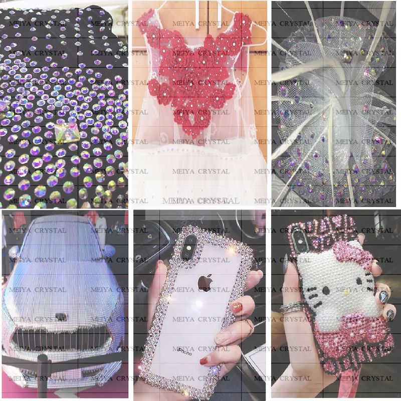 Nail polish diamond, imitation Austrian diamond, fluorescent yellow iridescent rhombic nail polish imitation diamond, fine diamond Application Scenario