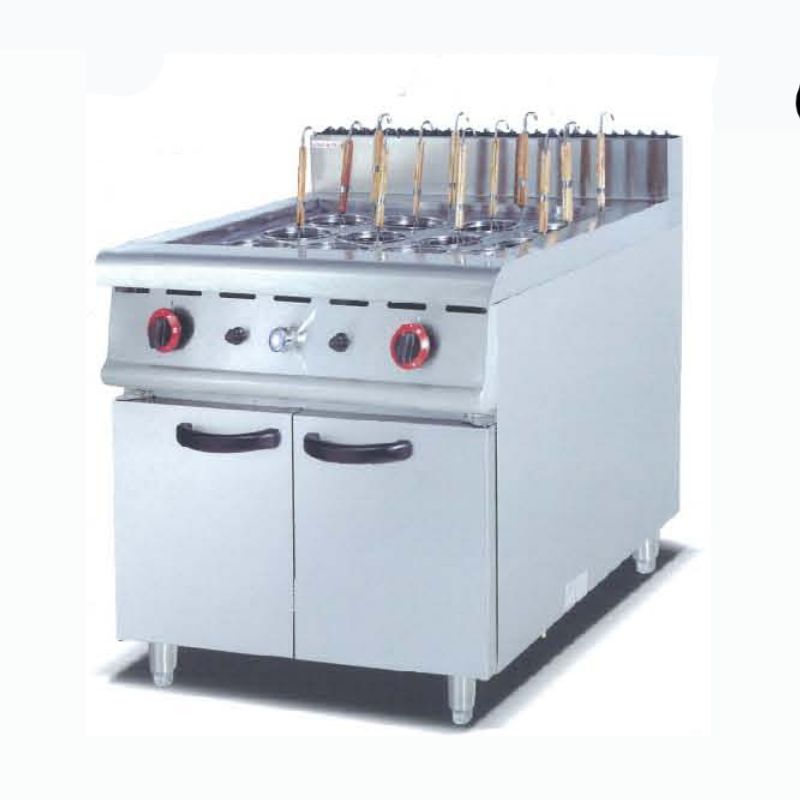 立式煮面机商用12头燃气煮面机连柜座图