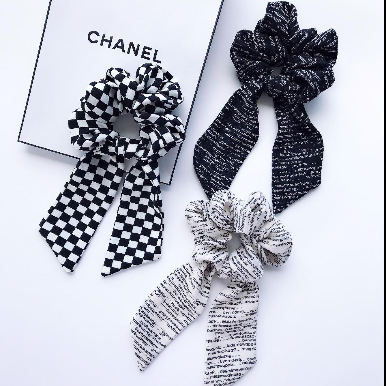 高级飘带  牛角发圈 皱皱圈 大肠圈发饰气质蝴蝶结发带发饰头绳