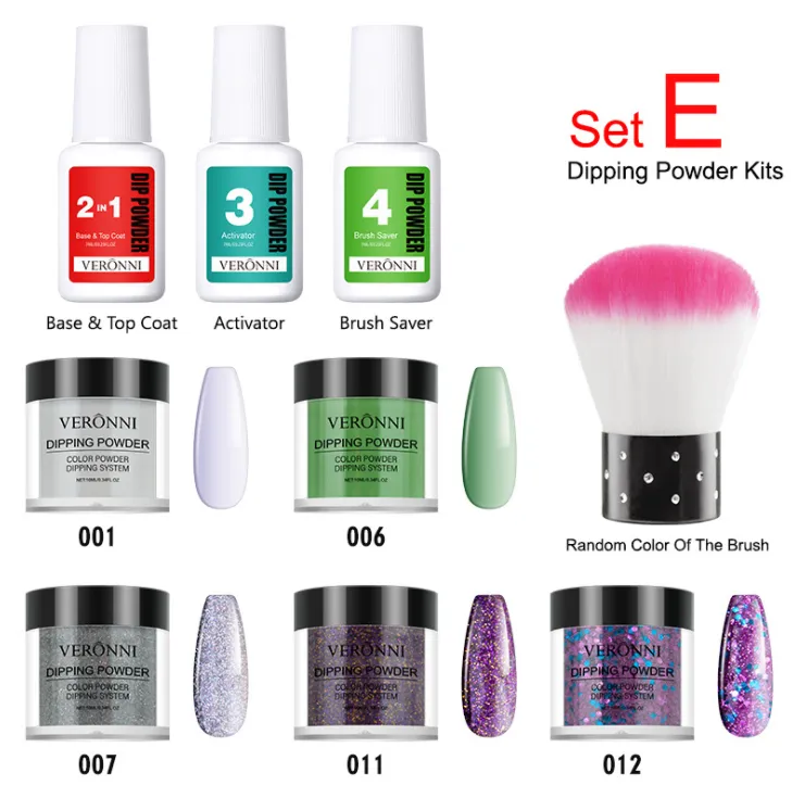 Nail polish moisturizing powder tool set detail image 10