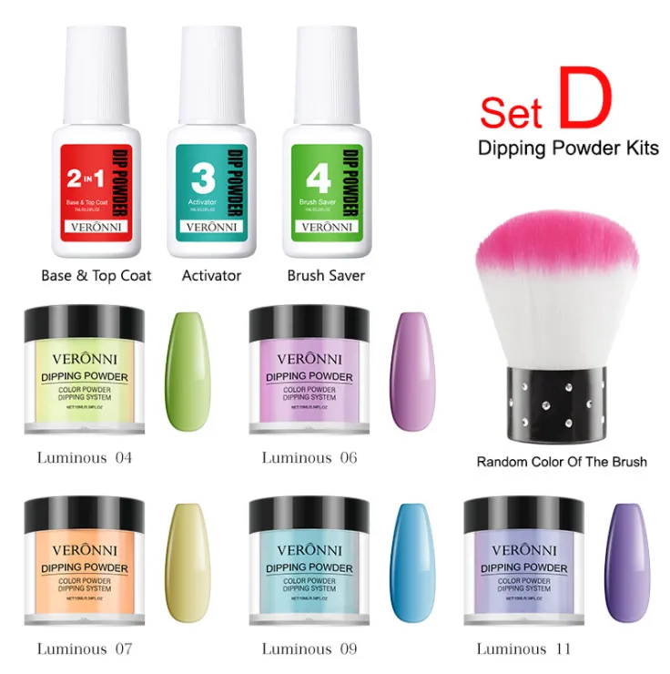 Nail polish moisturizing powder tool set detail image 5