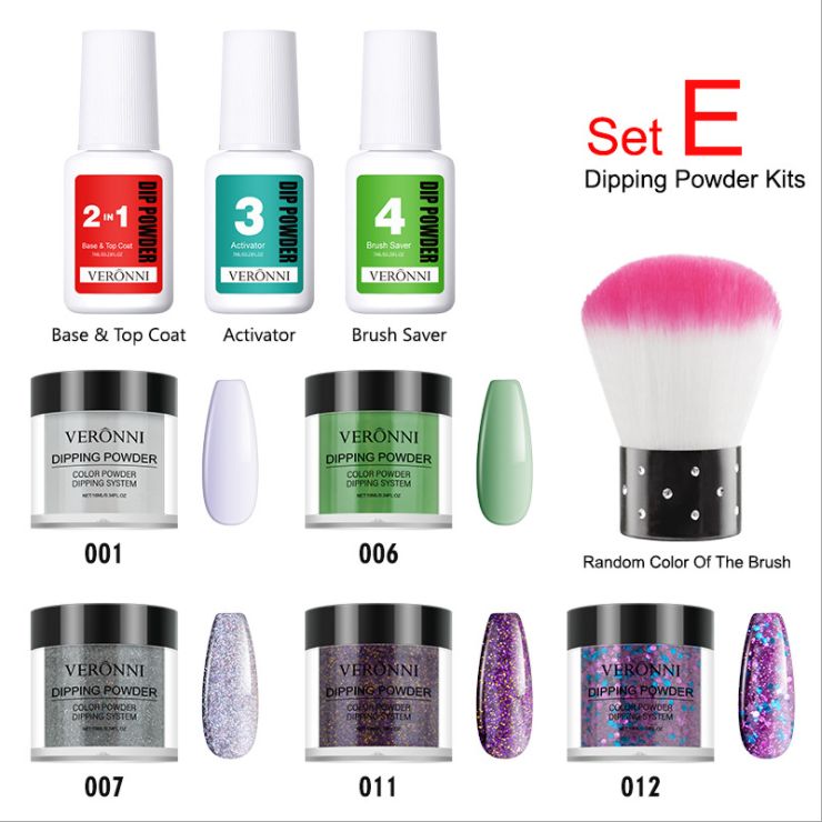 Nail polish moisturizing powder tool set