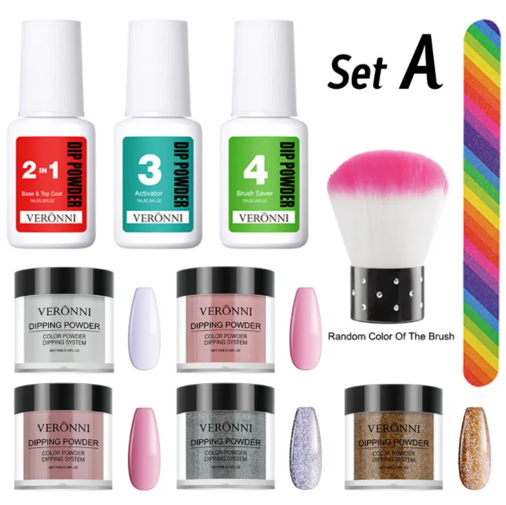 Nail polish moisturizing powder tool set detail image 3
