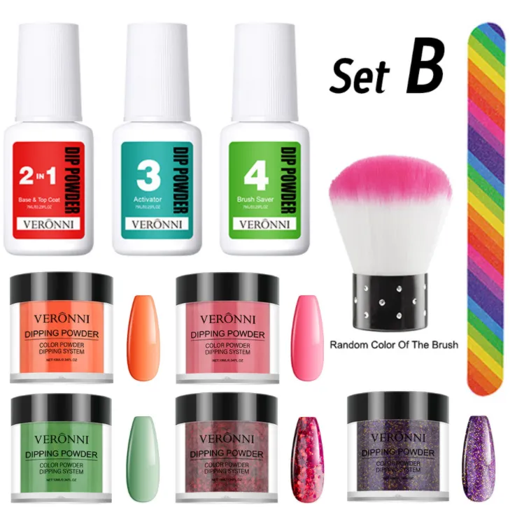 Nail polish moisturizing powder tool set detail image 6