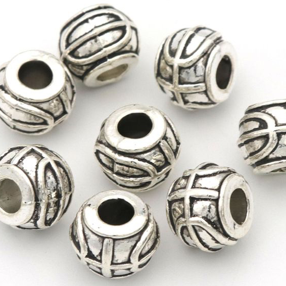 Alloy large-pore patterned beads